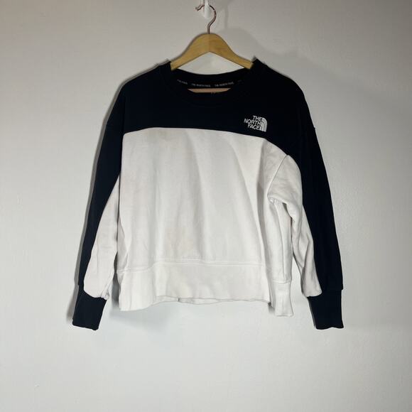 North Face Sweatshirt Womens Medium Fleece Thick Colorblock Outdoors Pullover - Picture 1 of 16